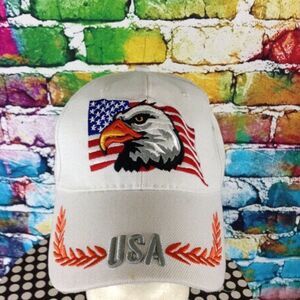 Bald Eagle USA Embroidered Hat Cap One Size Fits All
